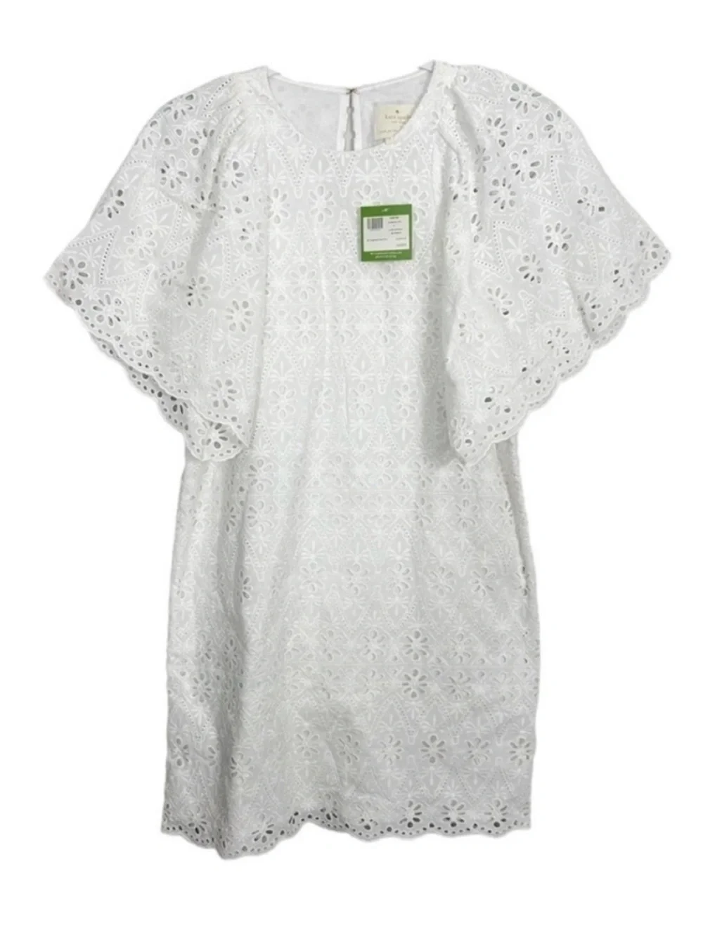 Kate Spade White Eyelet Shift Dress